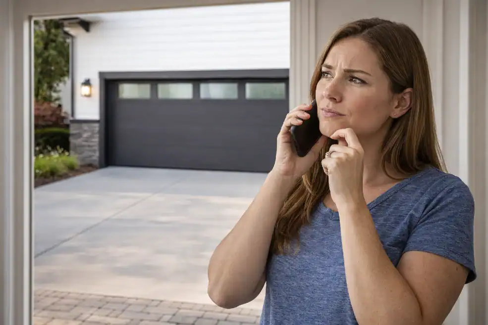 Calling a professional garage door installer
